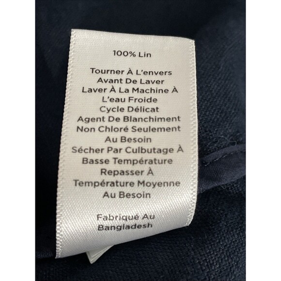 Talbots Plus Petite 1X  Blue Linen Jacket Lightweight Workwear Coastal - Picture 14 of 15